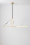 Cercle&Trait mobile pendant lamp in brass 123cm. CVL Luminaires. 