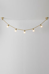 July 14th XS pendant, golden garland, 5 lights. CVL Luminaires. July 14th XS pendant, golden garland, 5 lights. CVL Luminaires.