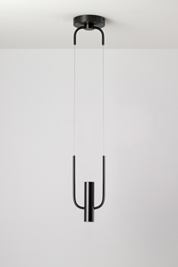 Storm design pendant in graphite finish. CVL Luminaires. 