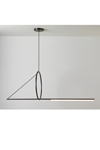 Ultra-design pendant, hanging circle, satin graphite finish. CVL Luminaires. 