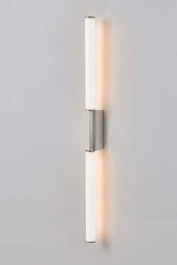 Signal 920 double applique néon nickel satiné. CVL Luminaires. 