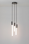 Signalx3 suspension design, style Néon, trois lumières. CVL Luminaires. 