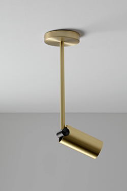 Spot design, satin brass and graphite Calé (e) XL. CVL Luminaires. 