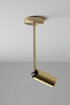 Spot design, satin brass and graphite Calé (e) XL. CVL Luminaires. 