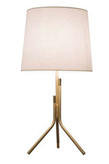 Ellis design table lamp, matte gold and bright white big lampshade. CVL Luminaires. Ellis design table lamp, matte gold and bright white big lampshade. CVL Luminaires.