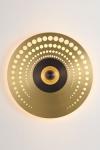 Atmos pop large contemporary gold wall light. CVL Luminaires. 