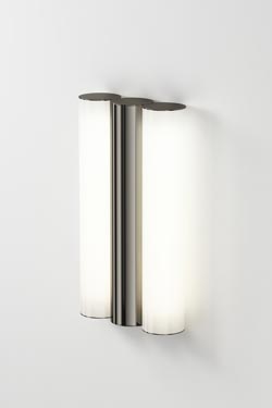 Gamma black bathroom wall lamp with LED lighting. CVL Luminaires. 