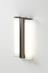 Gamma satin black metal bathroom wall lamp. CVL Luminaires. 