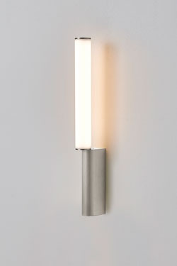 Signal 445 neon wall light satin nickel finish. CVL Luminaires. 