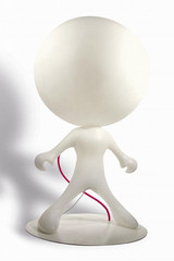 Space Walker lampadaire 140cm blanc fil rouge. Dark. Space Walker lampadaire 140cm blanc fil rouge. Dark.