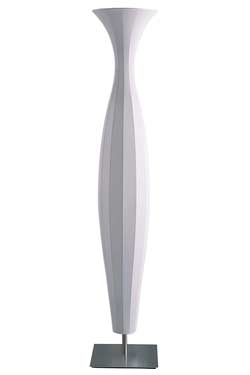 Athéna white fabric floor lamp 2.18m. Dix Heures Dix. 