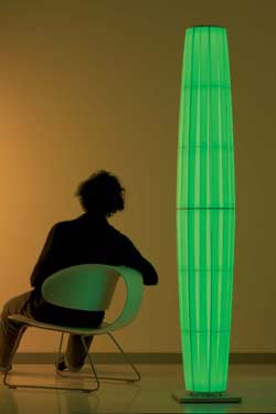 Colonne LED floor lamp RVB/RGB. Dix Heures Dix. 