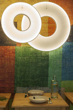 Iris pendant lamp vertical ring 60cm. Dix Heures Dix. 