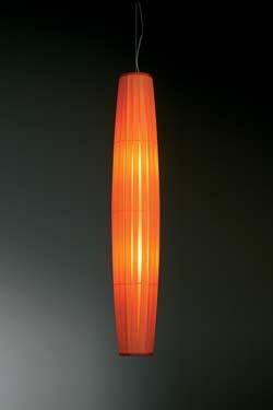 Colonne orange pendant 120cm. Dix Heures Dix. 