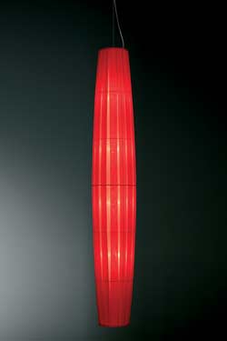 Colonne red pendant 190cm. Dix Heures Dix. 
