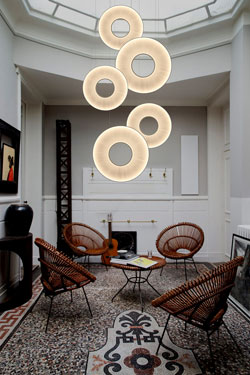 Iris pendant lamp vertical ring 60cm. Dix Heures Dix. 