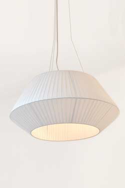Ruban white pendant 70cm. Dix Heures Dix. 