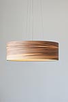 Funk large pendant lamp in walnut wood. Dreizehngrad 13°. 