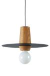 Grey pendant lamp Disco medium model. Dreizehngrad 13°. 