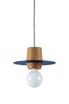 Minimalist blue purple Disco pendant light. Dreizehngrad 13°. 