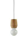 Minimalist pendant light in wood, small model Disco. Dreizehngrad 13°. 