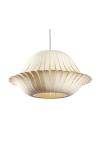 White wooden pendant lamp Tango 80cm . Dreizehngrad 13°. 