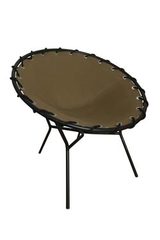 Fauteuil kaki Léonie en toile et armature en métal noir. Edito Paris. Fauteuil kaki Léonie en toile et armature en métal noir. Edito Paris.