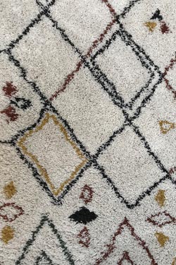 Tapis Berber Farandole safran 160x230. Edito Paris. 