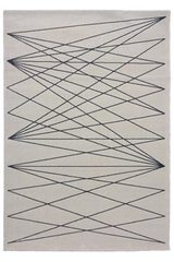 Tapis Oscillo noir et gris 160x230. Edito Paris. Tapis Oscillo noir et gris 160x230. Edito Paris.