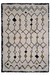 Tapis style ethnique Etnya jaune 135x190. Edito Paris. 