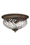 Grand plafonnier ananas bronze Plantation 40cm. Elstead Lighting. 