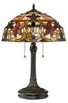 Kami Lampe de table Tiffany florale. Elstead Lighting. 