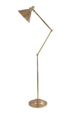 Lampadaire Provence en laiton vieilli. Elstead Lighting. 