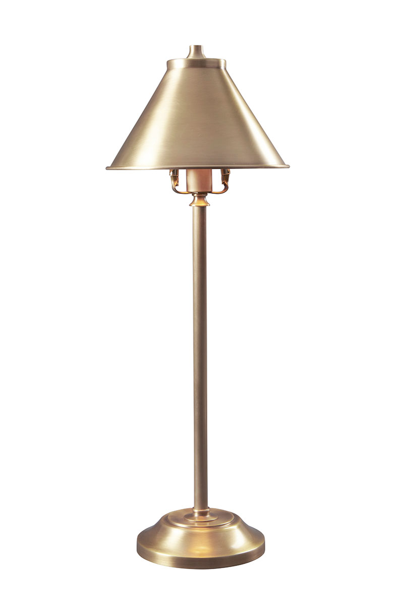 Lampe de table en laiton vieilli Provence. Elstead Lighting. 