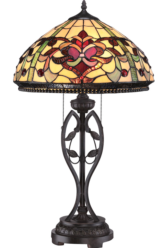 Lampe de table Tiffany florale King