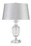 Lampe de table vase rond transparent Antonia. Elstead Lighting. 