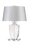 Liona lampe de table en cristal transparent Liona. Elstead Lighting. 