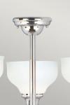 Lustre salle de bain chrome et verre Cheadle. Elstead Lighting. 