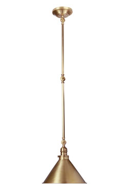 Provence suspension Vintage en laiton vieilli. Elstead Lighting. 