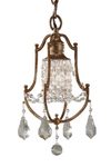 Suspension classique en bronze vieilli collection Valentina. Elstead Lighting. 