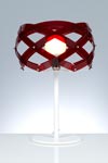 Lampe à poser Nuclea rouge. Emporium. Lampe à poser Nuclea rouge. Emporium.