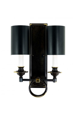 Applique double noire classique Juliette. Estro. 