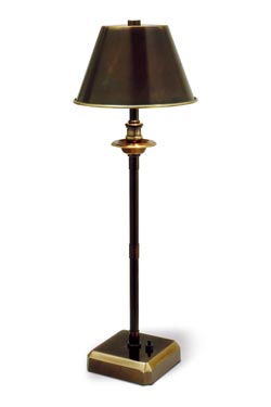 Kumina cordless lamp in patinated bronze. Estro. 