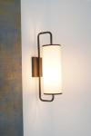 Applique murale cylindre bronze et tissu Regina. Estro. 