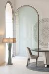 Lampadaire Art Déco en miroir fumé Marlene. Estro. 