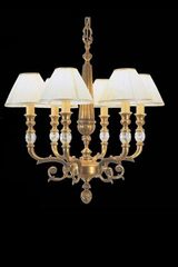 Six-light chandelier in antique bronze and Swarovski crystal Agena. Estro. Six-light chandelier in antique bronze and Swarovski crystal Agena. Estro.
