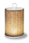 Cordless lantern starlet in dark beige cotton. Estro. 