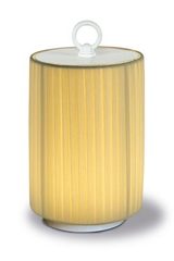 Starlet portable lantern in ivory crepe. Estro. Starlet portable lantern in ivory crepe. Estro.