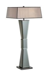 Lampadaire Art Déco en miroir fumé Marlene. Estro. Lampadaire Art Déco en miroir fumé Marlene. Estro.
