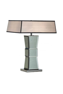 Lampe de table Art Déco miroir fumé Marlene. Estro. 